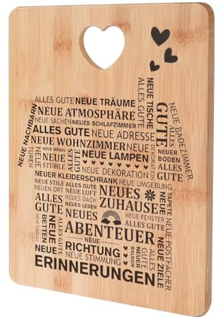 Planche a Decouper Personnalisée, Planche a Découper Personnalisée Planche à Découper en Bambou Cadeau Parents Cadeau Jeune Couple Decoration Maison 28 x 22 x 1 cm