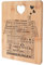 Planche a Decouper Personnalisée, Planche a Découper Personnalisée Planche à Découper en Bambou Cadeau Parents Cadeau Jeune Couple Decoration Maison 28 x 22 x 1 cm
