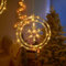 LED Fensterdeko Weihnachtsbeleuchtung 8 Lichtmodi, Batteriebetriebene Fensterbilder Weihnachten Christbaumschmuck, Weihnachtsdeko Aussen, für Weihnachten Party Balkon (Schneeflocken)