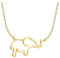 Sofia Milani - Damen Halskette 925 Silber - vergoldet/golden - Elefant Anhänger - N0898