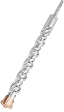 HILPATY SDS Plus Masonry Drill Bits 30 x 350mm Tungsten Carbide Cross Tip Rotary Hammer Drill bit for Masonry, Concrete, Brick Wall, Cement, Stone