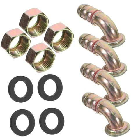 CIMAXIC 4sätze Leitungsschnellverbinder Für Grillbrennerrohre Und Ofenrohr Schlauchverbinder Und Gasverbinder Kompatibel Mit Tragbarem Gasherd Flexibler Gasschlauch Mit