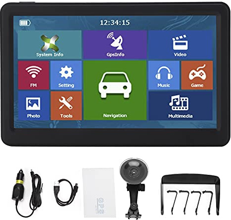 7 Zoll Auto GPS Navigation, 8GB ROM 256MB, 800x480, Mehrländer Karten - Schnelle Positionsbestimmung, Klare Sprachführung, Für PKW und Nutzfahrzeuge