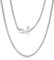 Amberta 925 Sterlingsilber Halskette - Popcorn-Kette - 2.5 mm Breite - Verschiedene Längen: 40 45 50 55 60 cm (50cm)