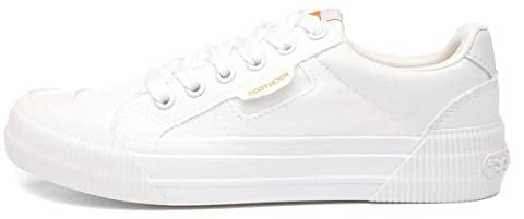 Rocket Dog Cheery Womens White Canvas Shoe - Size 6 UK - White
