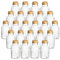 gouveo 24er Set Gewürzgläser 250 ml rund mit Korken - Kleine Korkengläser mit Korkverschluss - Leere Vorratsgläser für Kräuter, Gewürze (CBT250PK)