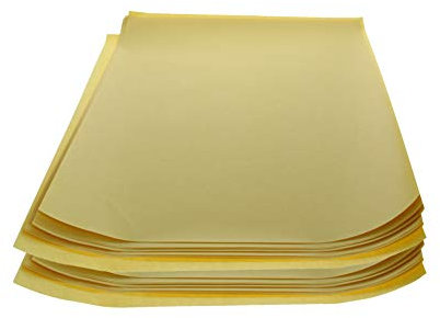 Othmro Transferpapierbögen, A4, geeignet für Laserdrucker, 210 mm x 297 mm, gelb, leicht zu reinigen, wiederholte Verwendung und langlebig, 50 Stück