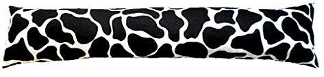 Holzdrehteile Zugluftstopper Windstopper Türdichtung Fensterdichtung 90-130 cm (110 cm) Schwarz Schaum