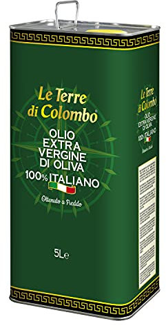 Le Terre di Colombo – Huile d’olive extra-vierge 100 % italienne, 5 l