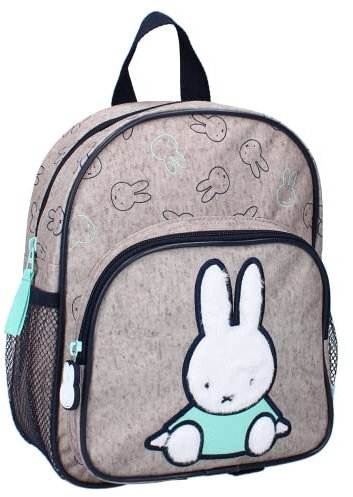 mybagstory - Rucksack - Miffy - Kind - Schule - Grundschule - Kindergarten - Tagesstätte - Kinderkrippe - Unisex-Schultasche - Größe 29 cm - Verstellbare Träger