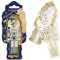 ScrapCooking - Ausstecher-Set + Embosser Holz Nussknacker – Ausstechform Weihnachten aus Edelstahl für Kekse in Relief – Backform Zubehör sandgestrahlt – Farbe Gold – 2097