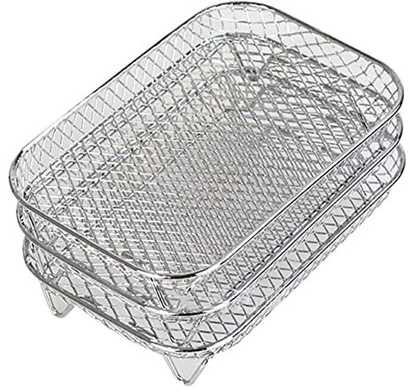 Pvczool Friggitrice Ad Aria per Friggitrice Ad Aria, Essiccatore per Alimenti Un 3 Strati Cremagliera per Toast Griglia Accessori per Friggitrice Ad Aria