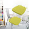 2er Set Stuhlkissen 40x38x3cm mit Bändern,Waschbare Sitzkissen Rutschfest,Stuhlauflage Stuhlpolster Sitzkissen,Abnembar Bezug Mit Reißverschluss,Ideal für Zuhause Büro Küche Esszimmer,Gras Grün