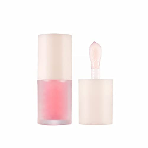 Beauiful Girls und feuchtigkeitsspendendes Jelly Lip Oil Texture Light and Moisturizing Fat Pier Lip Care Layered Water Glossy Lip Glaze 4.5ML (C, One Size)