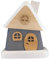 Holzwaren Egermann großes Räucherhaus aus Holz - Hübsches Rauchhaus in der Farbe: Grau - Maße: ca. 15 x 13 x 8 cm - Made in Germany