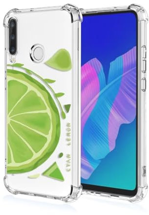 ATISIJIE Custodia per Huawei P40 Lite,Fiore Fiori Trasparente con Disegni in Morbido Silicone TPU Custodia per Huawei P40 Lite-A30
