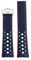 London Craftwork 22mm Echtes Lederband für TAG HEUER CARRERA MONACO FORMULA 1 Uhr Schwarz Blau