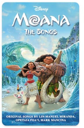 Yoto Disney Moana: The Songs - Tarjeta musical para niños para usar con reproductor Yoto y mini reproductor de audio todo en 1, escucha sin pantalla con divertidas canciones cantantes para jugar,