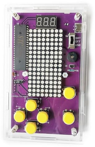 ScienSta DIY Handheld spielkonsole, Lötübungsset, Löt Bausatz kit, Elektronik Bausatz für Studenten Lernen und den täglichen Gebrauch Geschenk