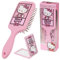 Hello Kitty Set Cepillo para el Pelo para Niñas, Adolescentes y Mujeres, Accesorios Viaje, Regalos para Ella (Cepillo y Espejo de Hello Kitty)