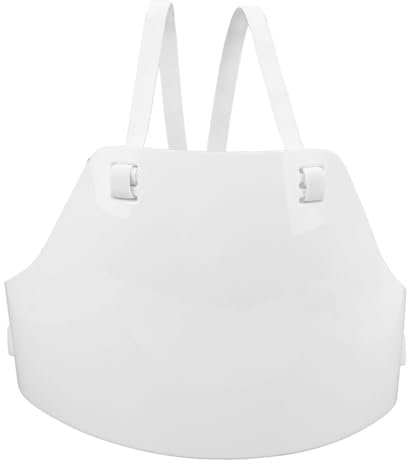 Fecht Sport Brustschutz, Atmungsaktiver Armoury Verstellbarer Riemen, Doppellagiger, Weicher Brustschutz für Fußball, Rugby, Volleyball, Baseball, Plastron für Folien Degen (XL)