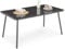 IDIMEX Gartentisch Volonte 160x90 cm, grau - Outdoor Tisch mit Glasplatte für Terrasse & Balkon, Aluminiumgestell mit Rope Detail, modern & pflegeleicht, Platz für 6 Personen, robust & stabil