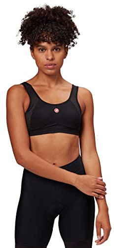 CASTELLI Damen Rosso Corsa Sports Bra, Schwarz-Weiss, L EU