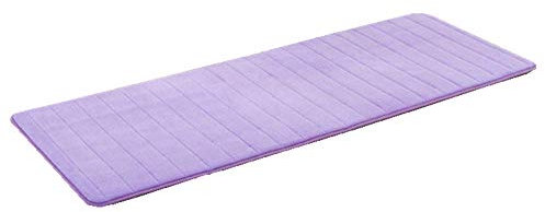 VSUSN - Tappeto da Bagno Antiscivolo, in Memory Foam e Microfibra, per Bagno., Microfibra, Viola Luminoso, 50 x 120 cm