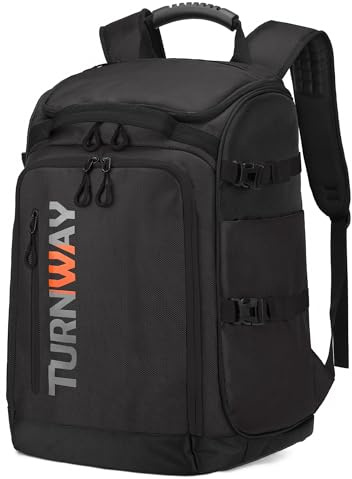 TurnWay Ski-/Snowboard-Stiefeltasche/Skating-Tasche, hervorragend für Aufbewahrung und Transport von Ausrüstung, Jacke, Helm, Brille, Handschuhe und Zubehör (schwarz)