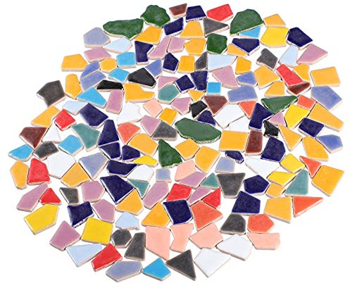 Crafts Glas Mosaik 200g Mosaik Fliesen Trommelchips zerkleinerte Kristall Mosaik Steine Stücke Konfetti für Party DIY Handwerk Dekoration Glas Mosaik Stücke