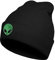 Koesnbre Schwarze bestickte Beanie-Mütze für Herren und Damen, Winter, warm, dehnbar, Quackity, Strickmütze, für Männer und Frauen, Black-Alien, Einheitsgröße