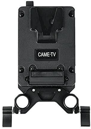 CAME-TV Mini-V-Montageplatte mit 2 D-Tap-Ausgängen und Dual-15-mm-Stangenklemme
