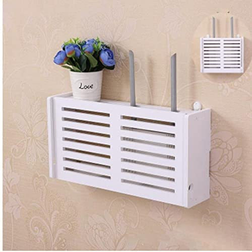 TOSSPER WiFi-Router-Regal / -Set-Boxen Lagerregal-dekorationsbox-Wand-hänge-Router-unterstützung