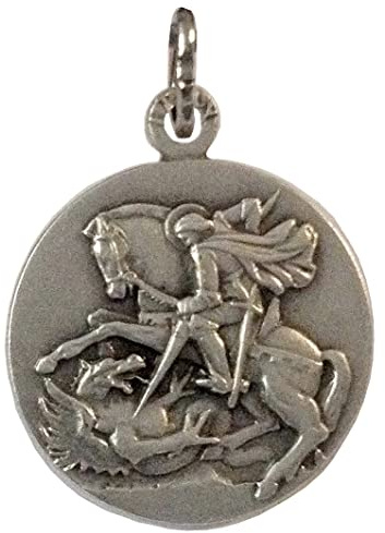 I G J Medaille des Heiligen Georg Märtyrers - Die Medaillen der Schutzheiligen -100% Made in Italy