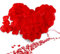 UUEMB 2000 Stück Rosenblätter, Kunstseide Rosenblätter Rot Geschmacklose für Valentinstag Vorschlag Hochzeit Jubiläen Geschenk Geburtstag Romantische Anlass Fantastische Schlafzimmer Dekoration