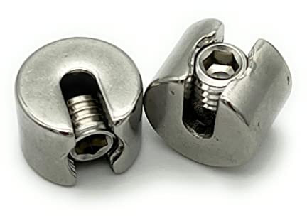 Klemmstopper Stoppklemme Edelstahl V4A | Drahtseil Ø 4mm | 10 Stück | Größe und Menge WÄHLBAR | Drahtseilklemme Drahtklemme (Ø 4mm, 10 Stück)