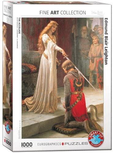 empireposter Der Ritterschlag von Edmund Blair Leighton 1000 Teile Puzzle Format 68x48 cm + Puzzle Zubehör