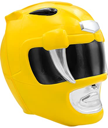 Funidelia Power Rangers Helm gelb für Damen. Kostümzubehör für Erwachsene