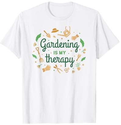 Gartenarbeit ist meine Therapie | Pflanzen und Yoga | Selbstpflege | T-Shirt
