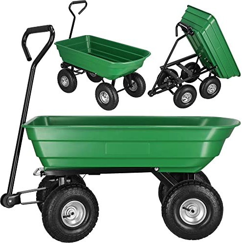 SPRINGOS Carrello con funzione ribaltabile, carrello da giardino con maniglia, portata fino a 250 kg
