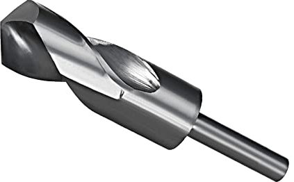 CoCud Réduit Tige Foret Pointe, 32mm Coupe Bord 1/2 Tige, Nitrure Enduit Haut Vitesse Acier 6542 Tordu Foret Forage - (Applications: pour Inox Acier Metal Bois)