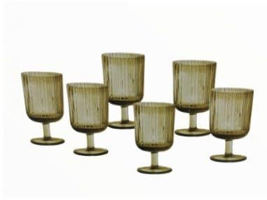 BRANDANI 51077 SET 6 PZ calice plisse ambra
