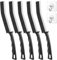 TOFYO Hard Bristle Crevice Cleaning Brush UK 5Pack and 2Hooks Premium Quality with 15° Support Magicbrush Window Track Cleaner Thin Brushes for awkward places around Bathroom Tiles Kitchen Floor