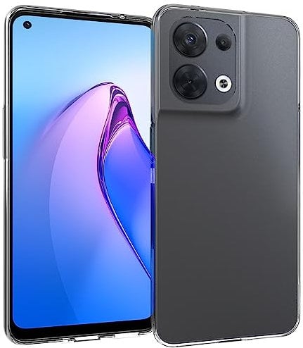 ACCEZZ kompatibel mit Oppo Reno 8 5G Hülle – Clear Backcover Silikon Case – Softcase Handyhülle in Transparent/Durchsichtig [Dünn, Anti-Rutsch]