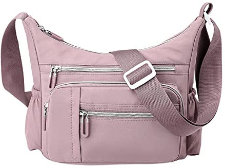 QWUVEDS Umhängetasche für Damen, geräumig, mehrere Taschen, Damen, Crossbody-Geldbörse, modische Tragetasche mit oben Riemen Für Taschen (PK1, One Size)
