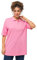 Ulla Popken Damen Basic Poloshirt T-Shirt, Hell Pink, 62-64