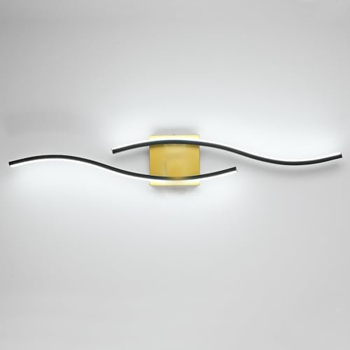 SHINGJIAO Spiegelleuchte Bad Spiegellampe Badezimmer, LED Wandleuchte Innen Badlampe Wand, Drei Farbtemperaturen Wandlampe Modern Spiegellampen für Das Bad Schlafzimmer Wohnzimmer
