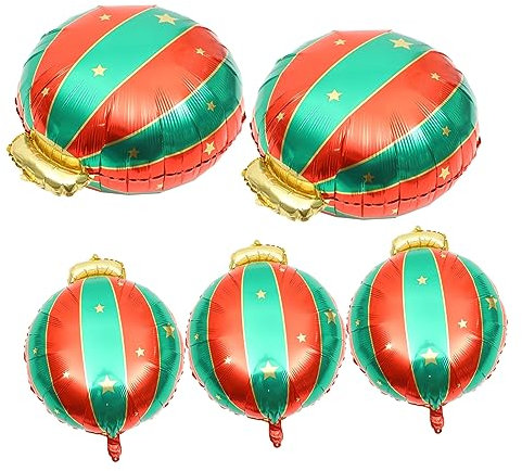ifundom 5 Pz Decorazione natalizia con palloncini buon natale palloncini foil palloncini nuziali decorazioni natalizie fili di natale Lecca-lecca squisita decorazione a palloncino