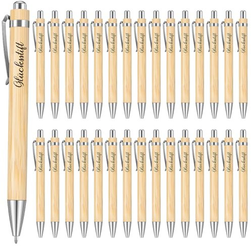 Tenare 30 Stück Glücksstift Inspirierende Kugelschreiber Geschenke Kugelschreiber mit Spruch Druckkugelschreiber für Prüfung Abitur Aufmunterung Genesung Kollegen Familien