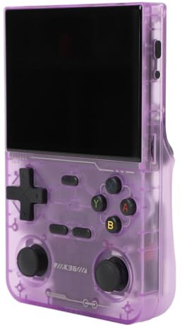 MENDUNER K36 Handheld, Retro Konsole, Retro Spielekonsole Retro Handheld Spielekonsole, Dual 3D Rocker, 20+ Emulatoren für N64, PS1, GBA, etc (lila)